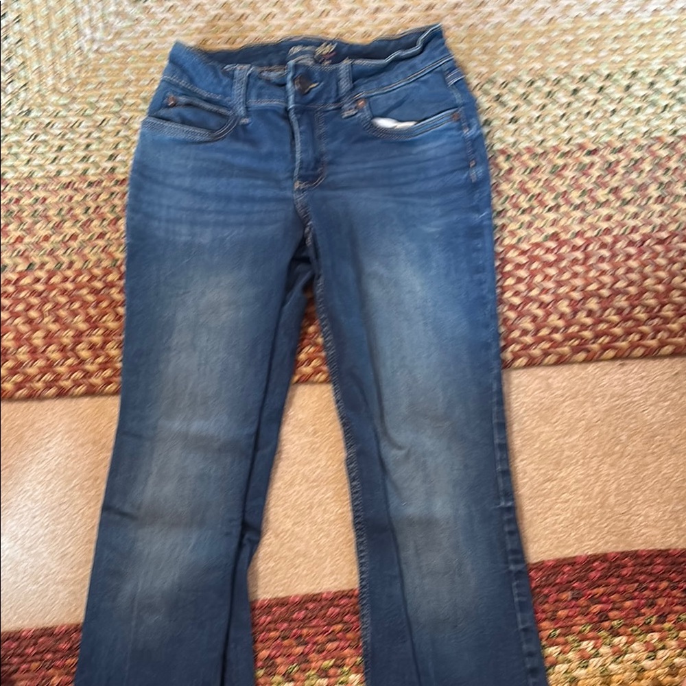Wrangler Flare & Wide Leg Jeans in Classic Blue